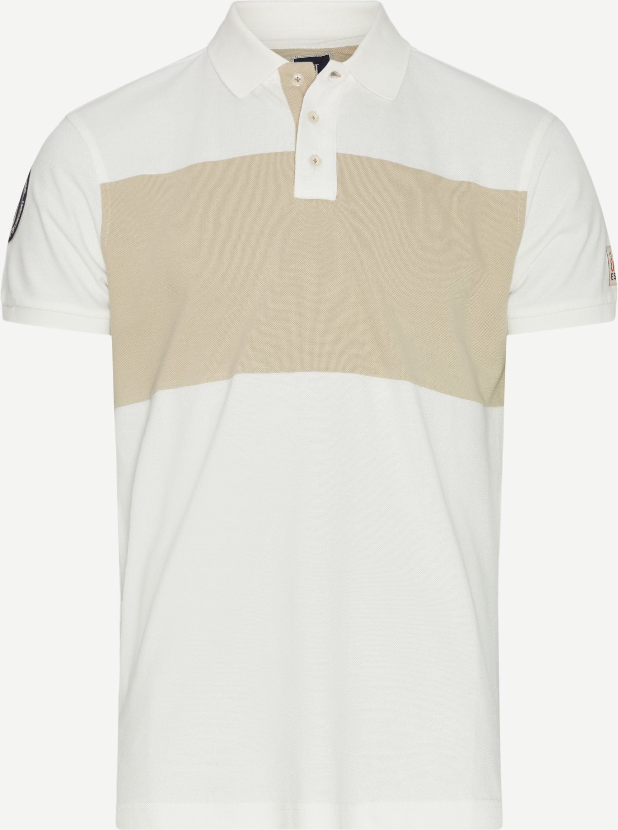 Game Stripe Polo - T-shirts - Regular fit - Hvid